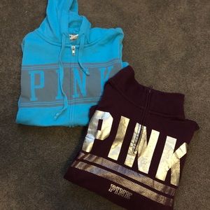 Pink sweatshirts